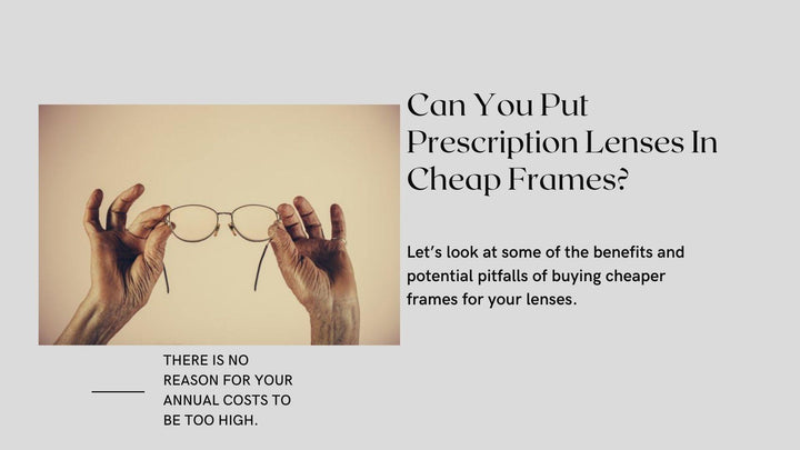 Can You Put Prescription Lenses In Cheap Frames? - RX-able.com