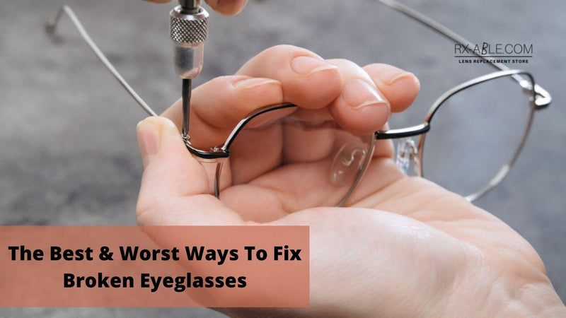 How to fix broken glasses lens on sale
